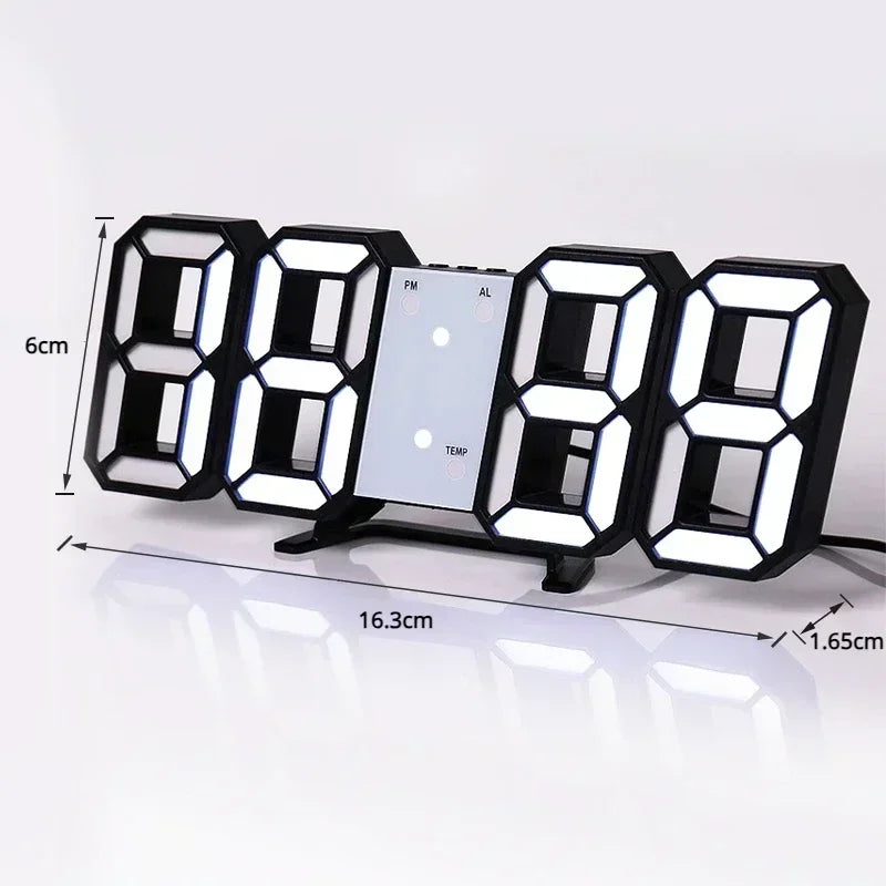 HomeTaste – 3D LED Digital Wall Clock
