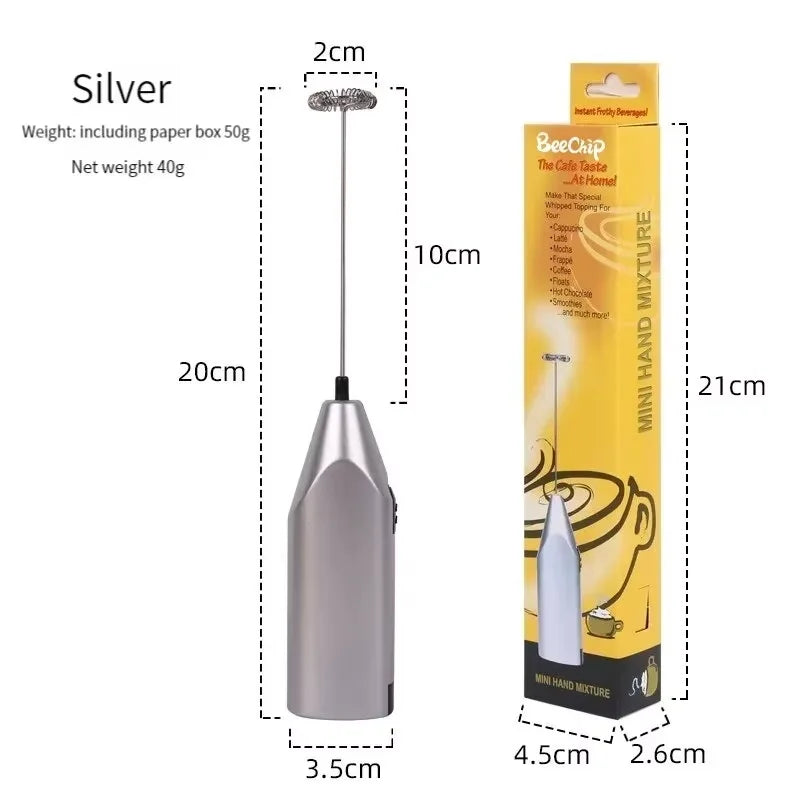 Mini Electric Handheld Milk Frother – Cream Whipper, Coffee & Egg Beater by HomeTaste