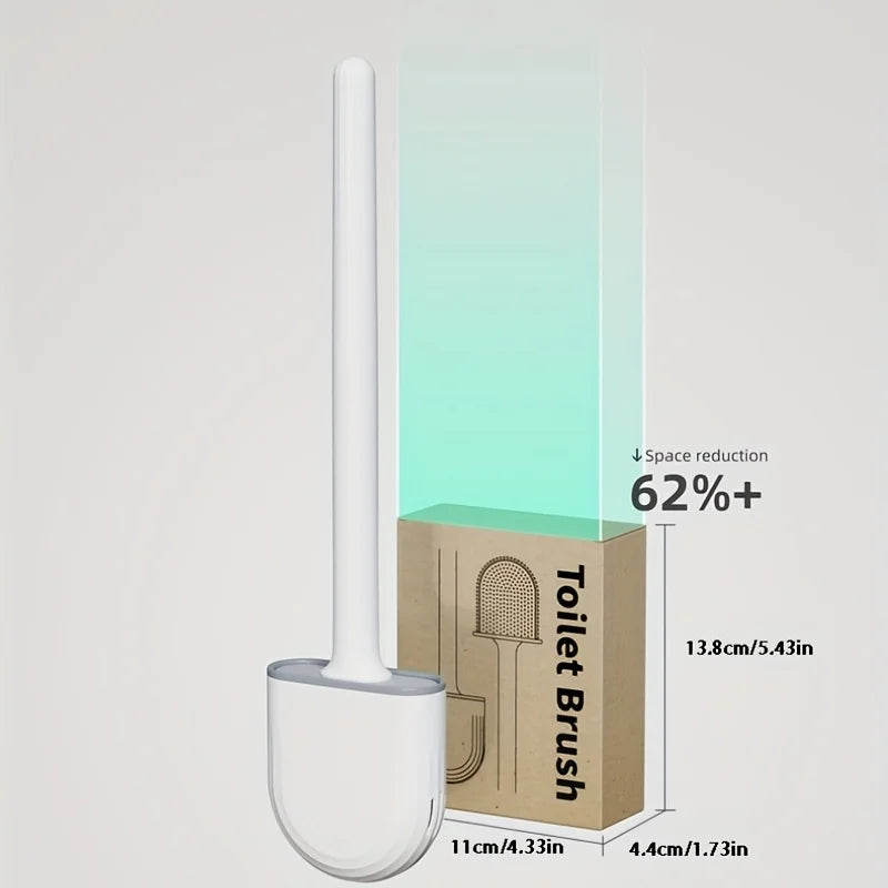 HomeTaste – Wall-Mounted Silicone Toilet Brush