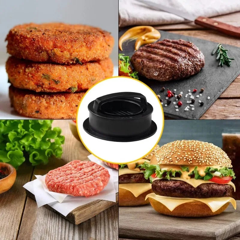 Round Hamburger Press – Non-Stick Patty Maker by HomeTaste