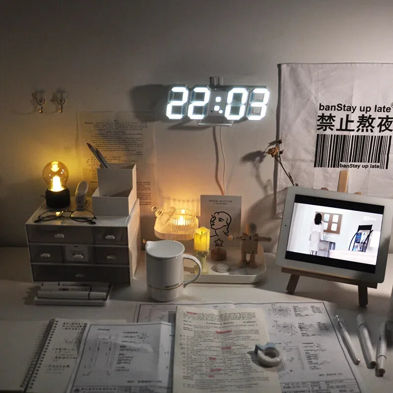 HomeTaste – 3D LED Digital Wall Clock