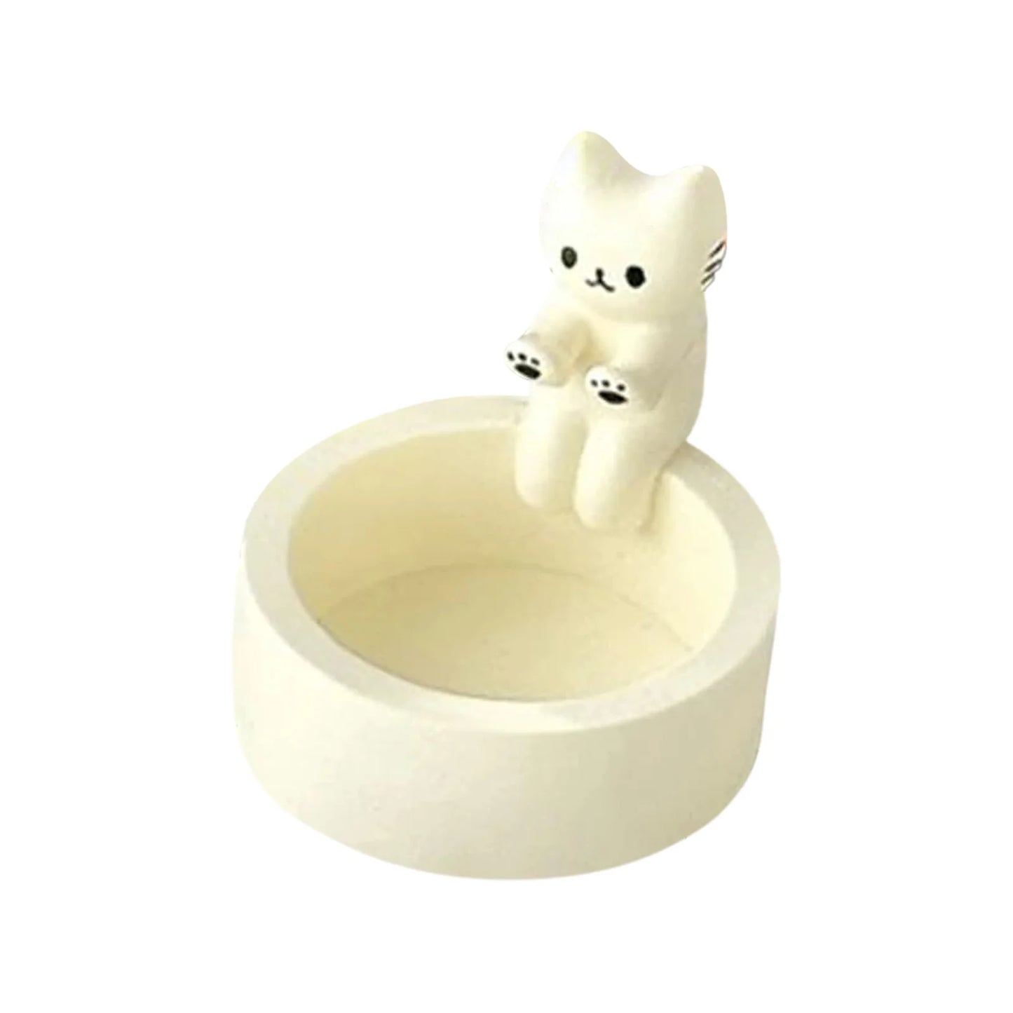 Cute Kitten Candle Holder – Creative Ceramic Decor by HomeTaste