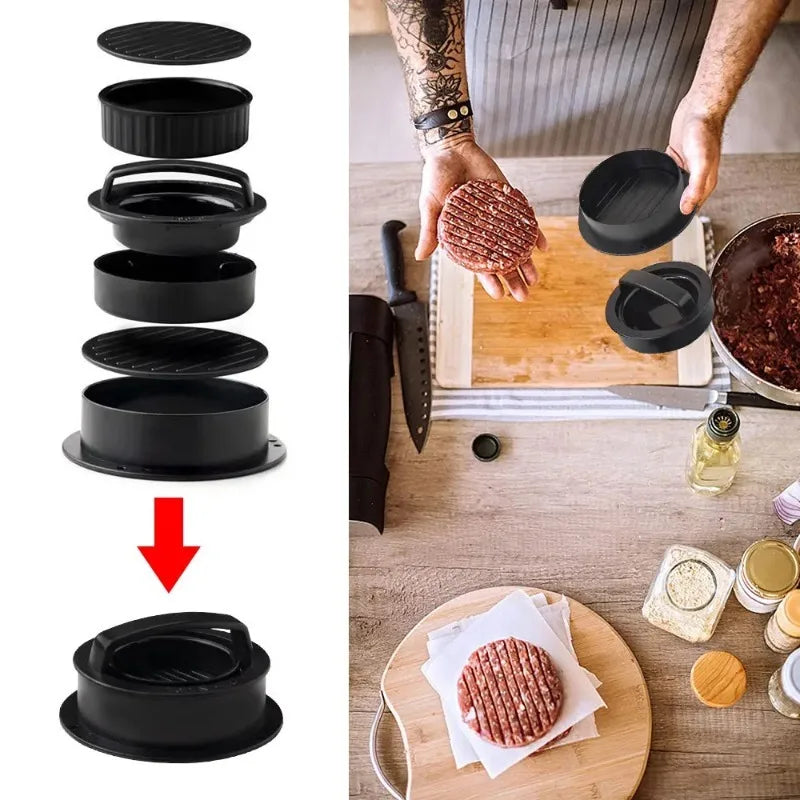 Round Hamburger Press – Non-Stick Patty Maker by HomeTaste