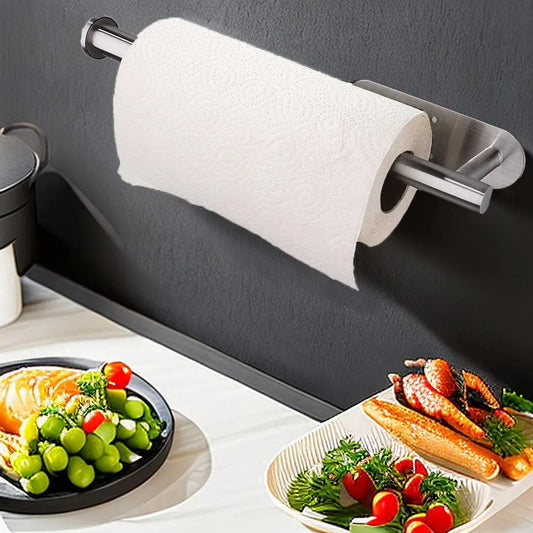 Adhesive Paper Towel Holder – Space-Saving by HomeTaste
