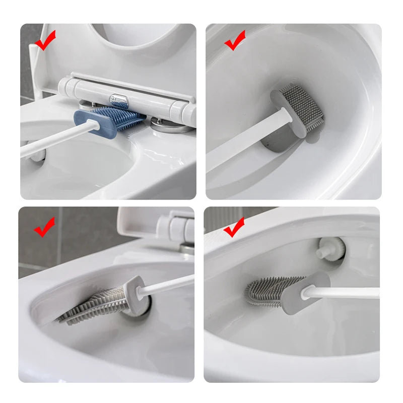 HomeTaste – Wall-Mounted Silicone Toilet Brush