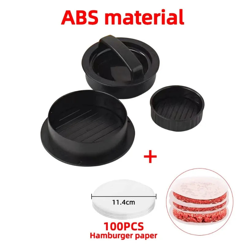 Round Hamburger Press – Non-Stick Patty Maker by HomeTaste