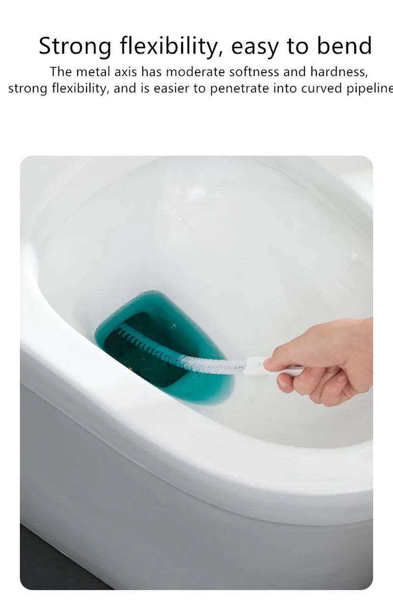 HomeTaste Flexible Drain Cleaning Brush – Clog & Hair Remover Tool