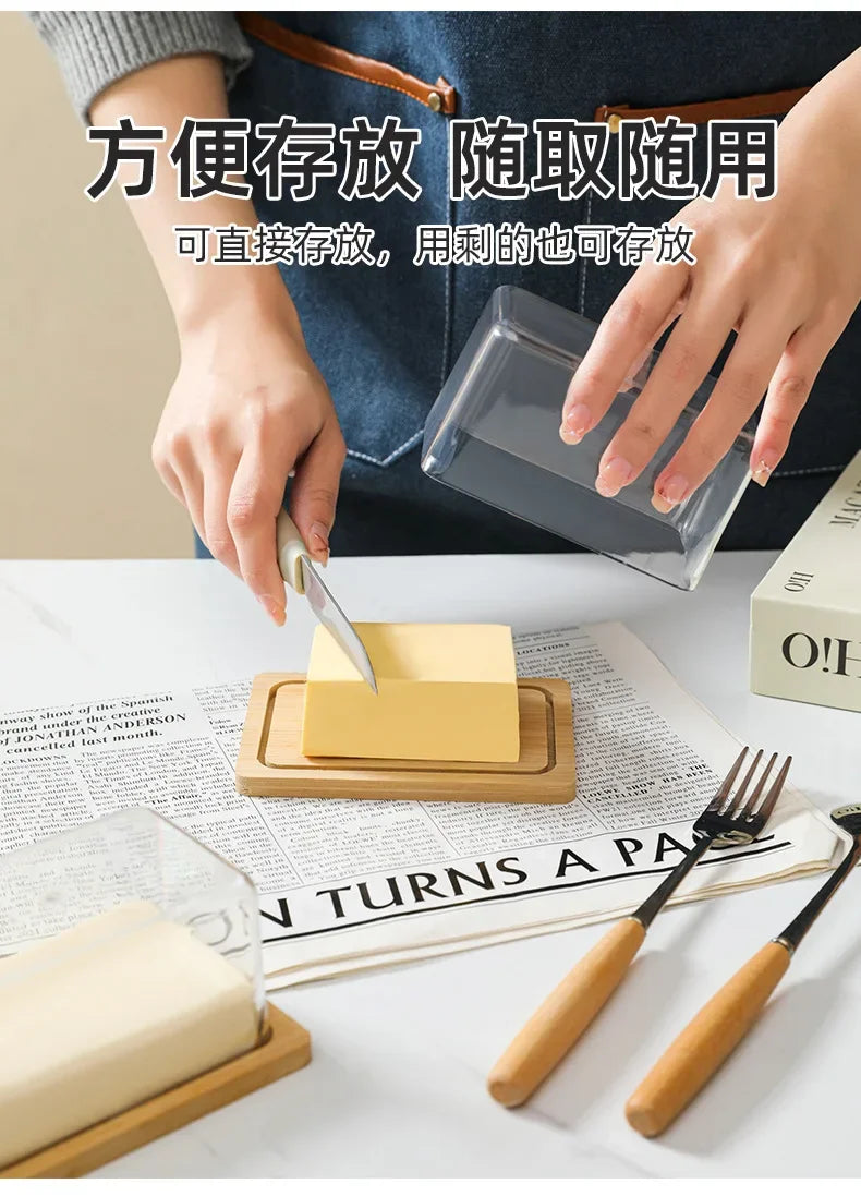 HomeTaste – Nordic Bamboo Butter Dish