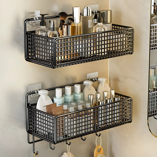 Declutter your home with the HomeTaste Multifunctional Wall-Mount Storage Rack