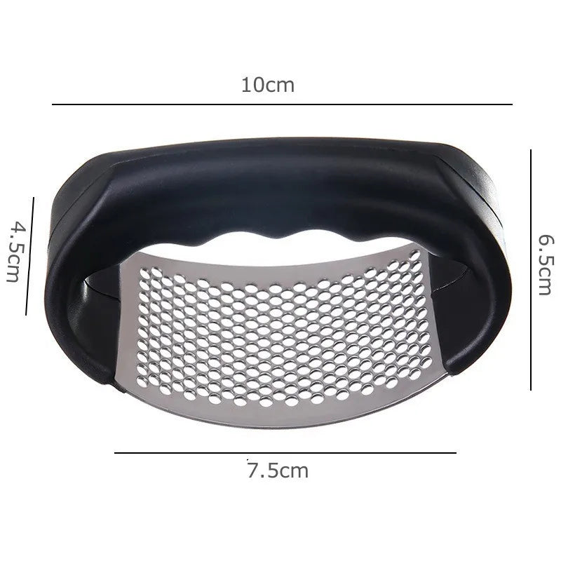 Stainless Steel Garlic Press – Manual Mincer & Kitchen Chopper Tool