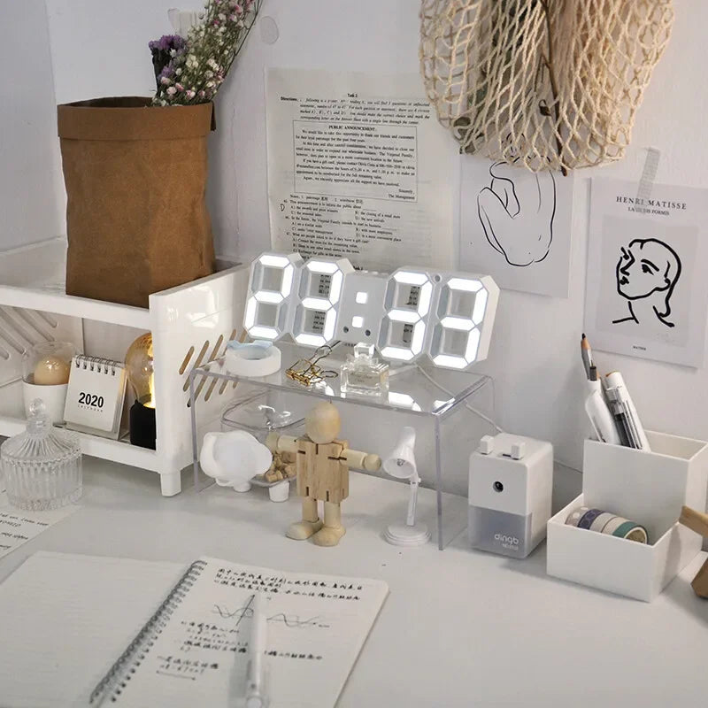 HomeTaste – 3D LED Digital Wall Clock