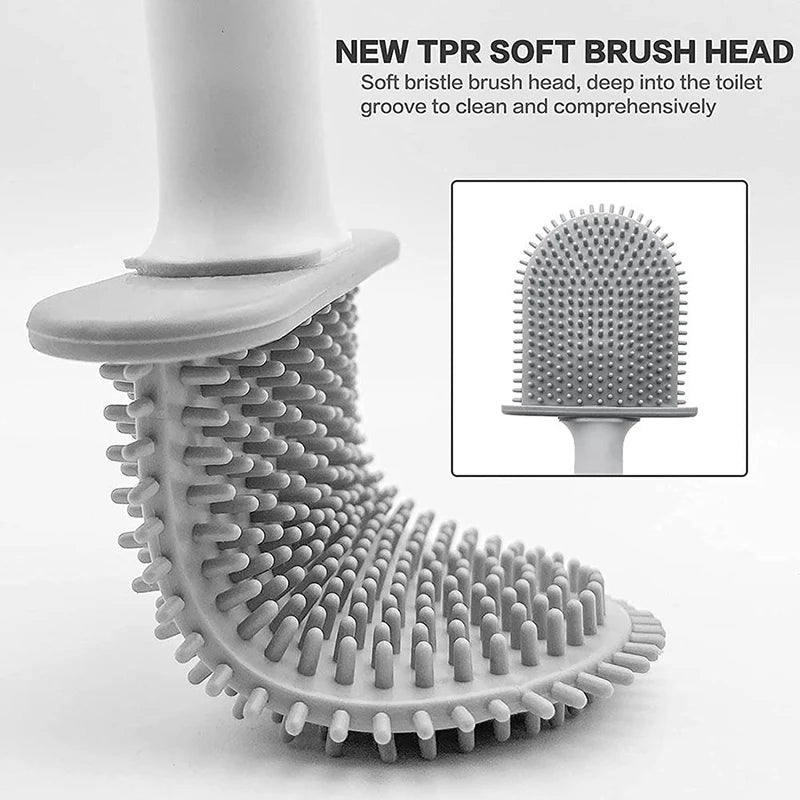 HomeTaste – Wall-Mounted Silicone Toilet Brush