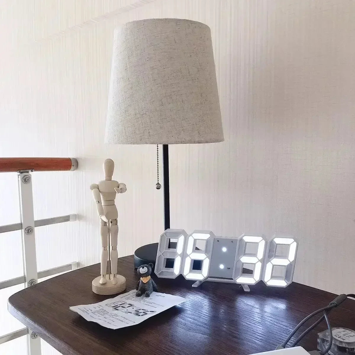 HomeTaste – 3D LED Digital Wall Clock