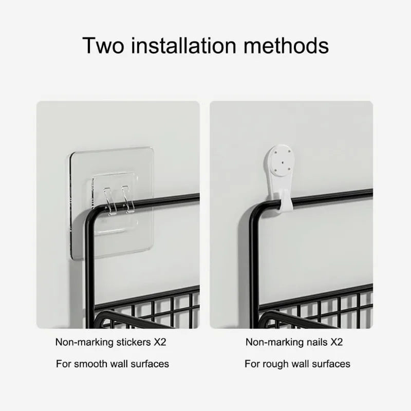 Declutter your home with the HomeTaste Multifunctional Wall-Mount Storage Rack