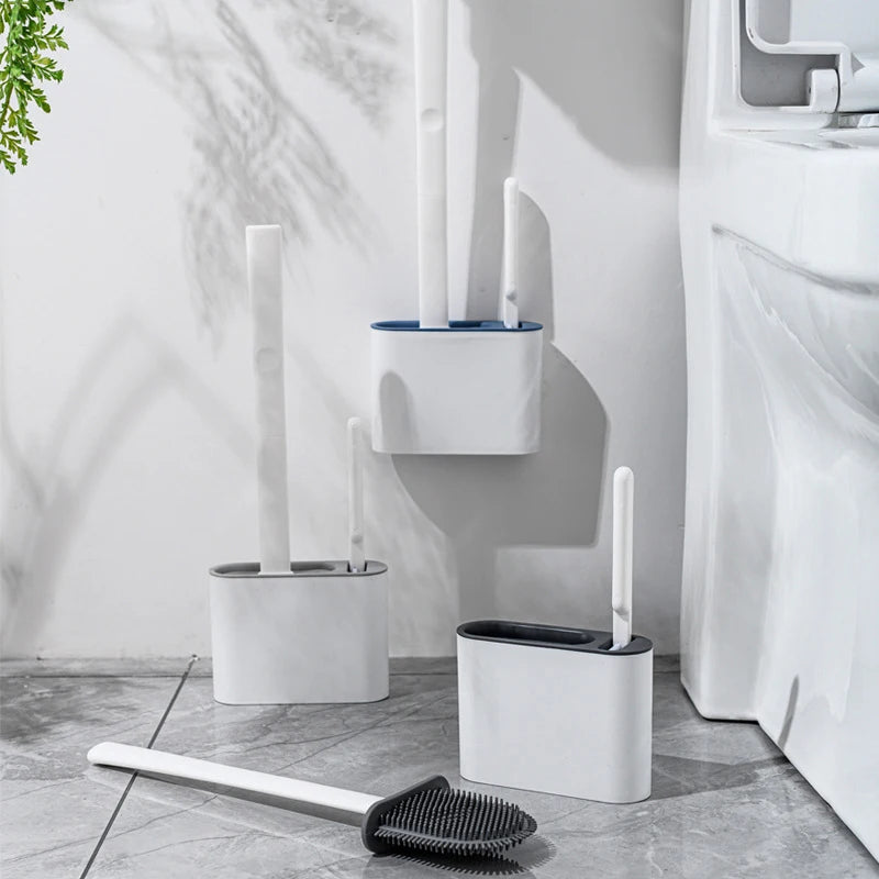 HomeTaste – Wall-Mounted Silicone Toilet Brush