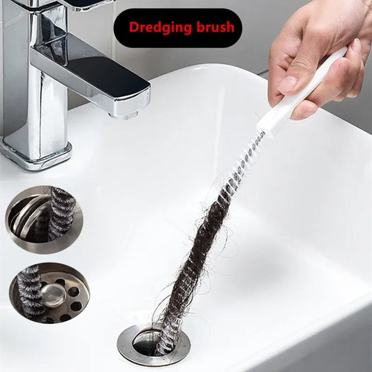 HomeTaste Flexible Drain Cleaning Brush – Clog & Hair Remover Tool