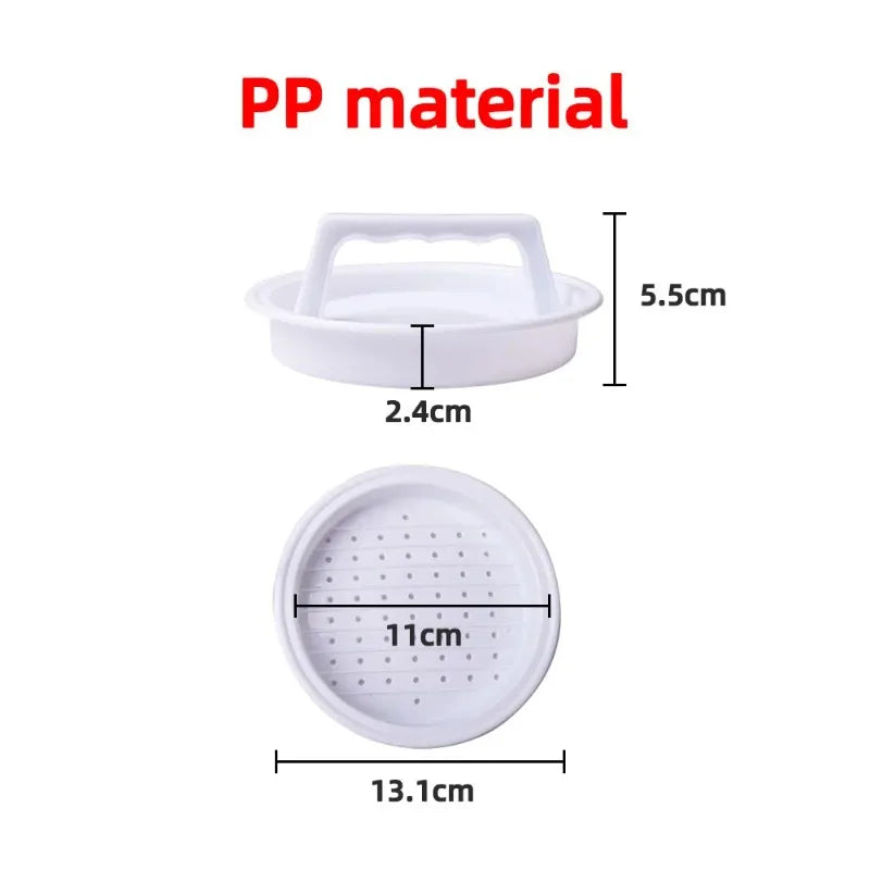 Round Hamburger Press – Non-Stick Patty Maker by HomeTaste