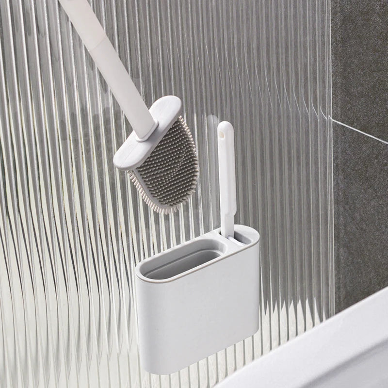 HomeTaste – Wall-Mounted Silicone Toilet Brush