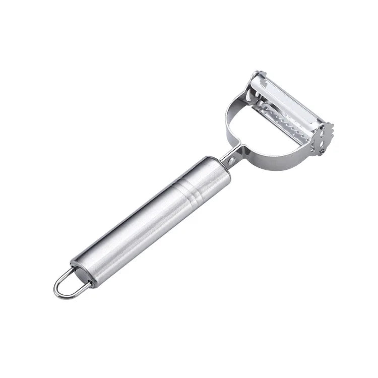 Stainless Steel Double-Head Vegetable & Fruit Peeler – Multifunctional Kitchen Tool by HomeTaste