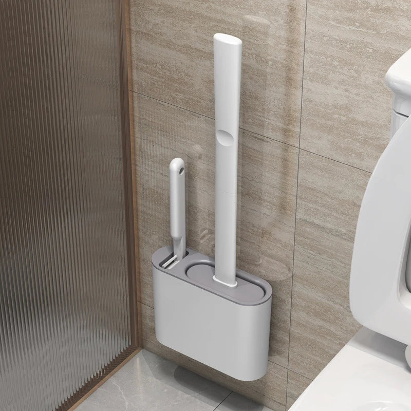 HomeTaste – Wall-Mounted Silicone Toilet Brush