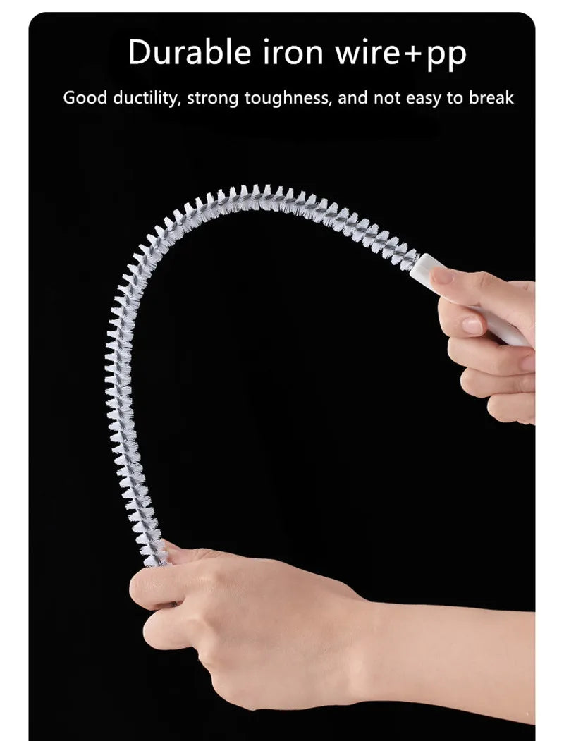 HomeTaste Flexible Drain Cleaning Brush – Clog & Hair Remover Tool