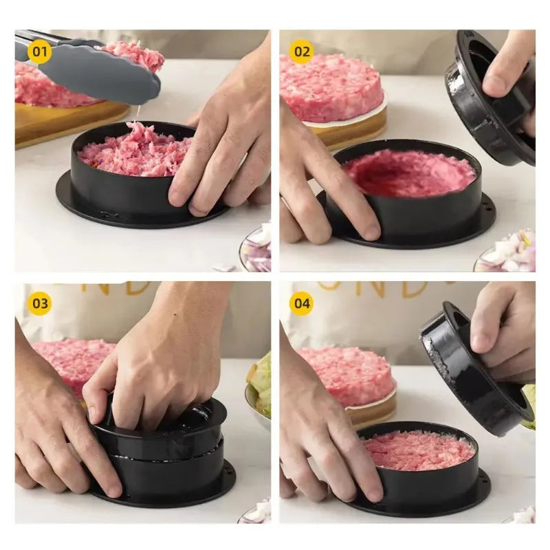 Round Hamburger Press – Non-Stick Patty Maker by HomeTaste
